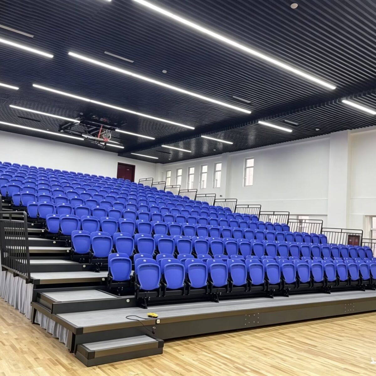 JY-725 Plastic Folding Seating Retractable Bleacher