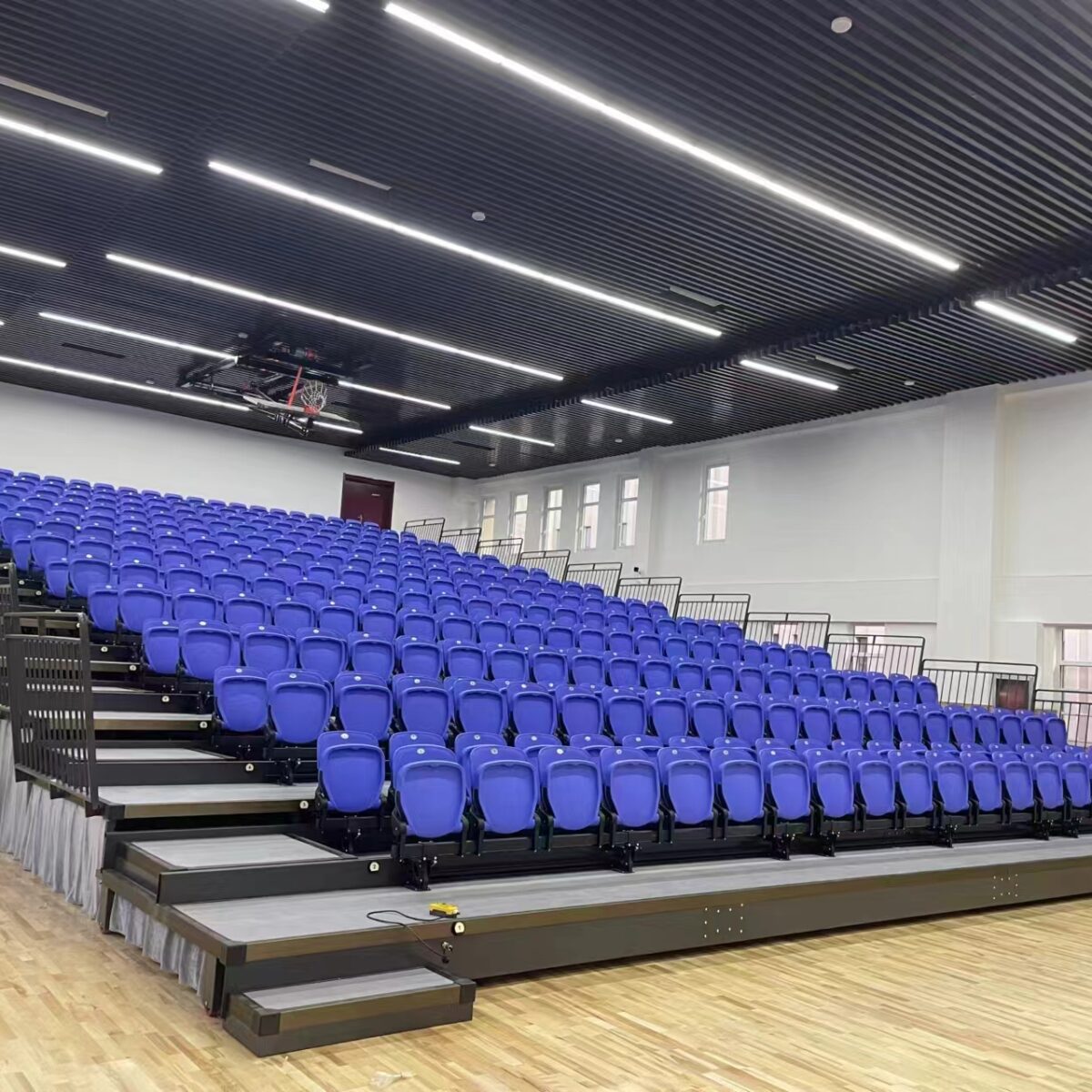 JY-725 Plastic Folding Seating Retractable Bleacher